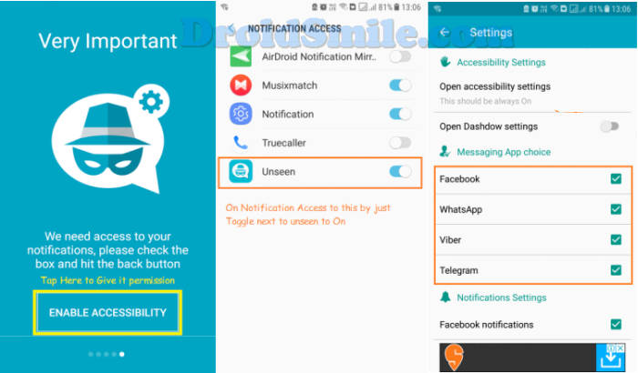 Aplikasi Unseen Membaca Pesan Whatsapp