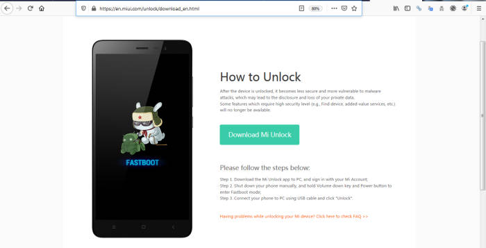 Download Mi Unlock Tool