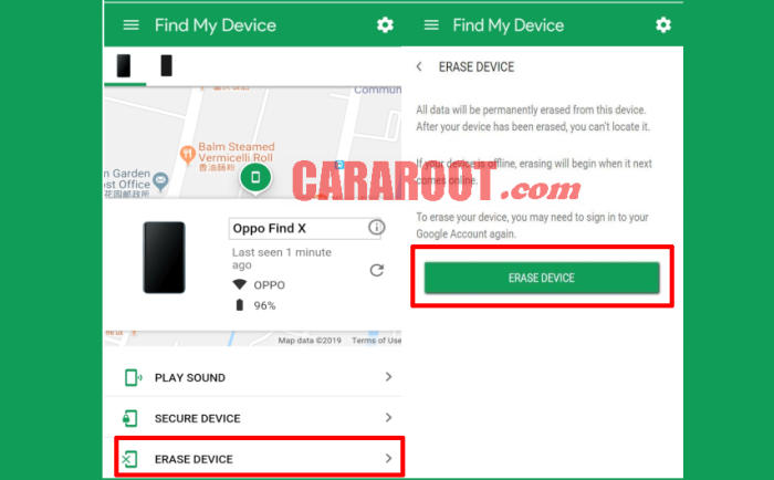 Reset Lock Screen Realme dan Oppo