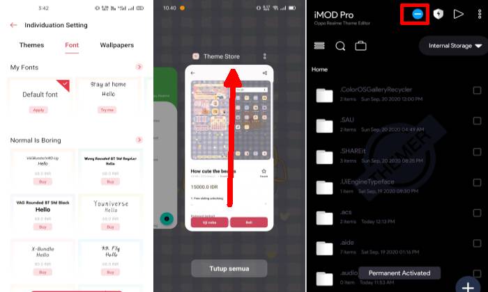 Mengubah Font Oppo Berbayar Menjadi Gratis via IMod Pro