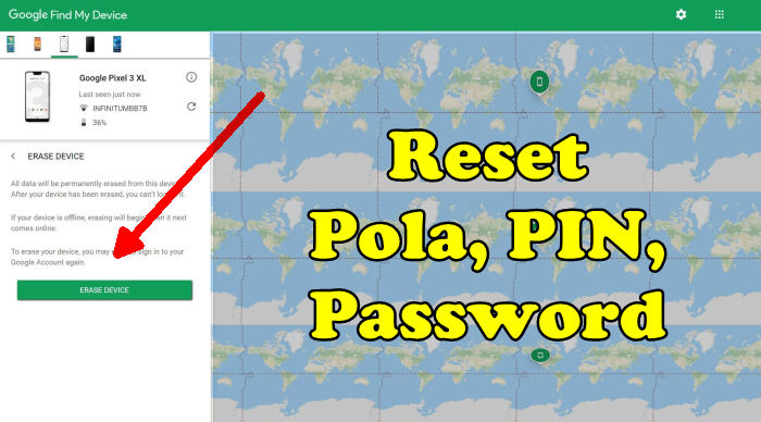 Reset Tablet dan HP Advan via Google Find My Device