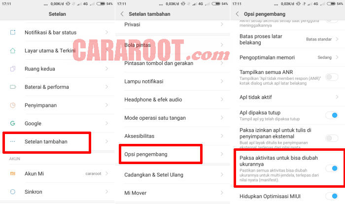 Cara Semua Aplikasi Support Split Screen