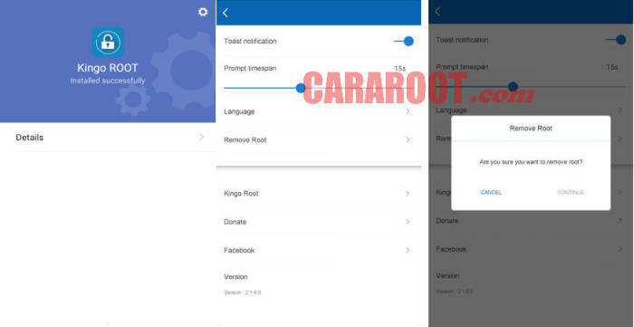 Cara Unroot Kingoroot