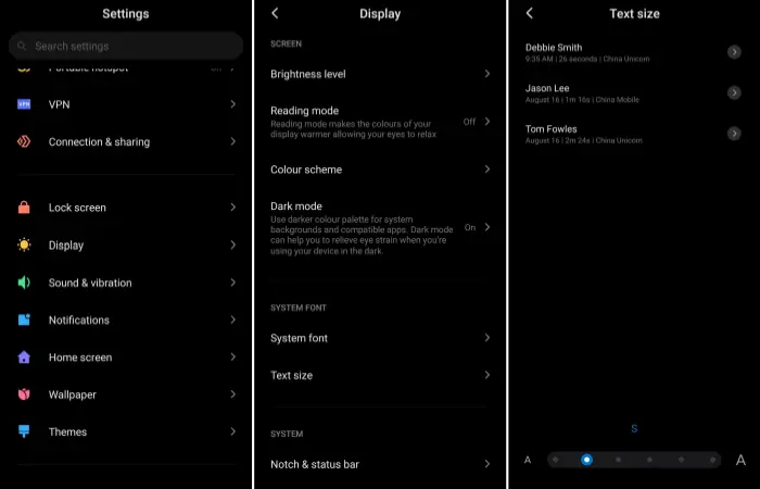 Cara Mengubah Font Size Xiaomi