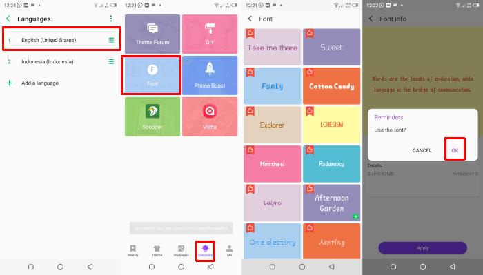 Cara Mengganti Font Hp Itel Vision 1 Lewat Xtheme