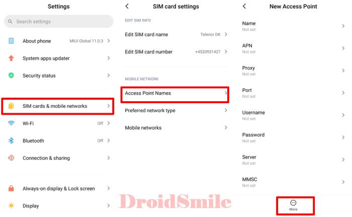 Cara Mengubah APN XL 4G Hp Xiaomi