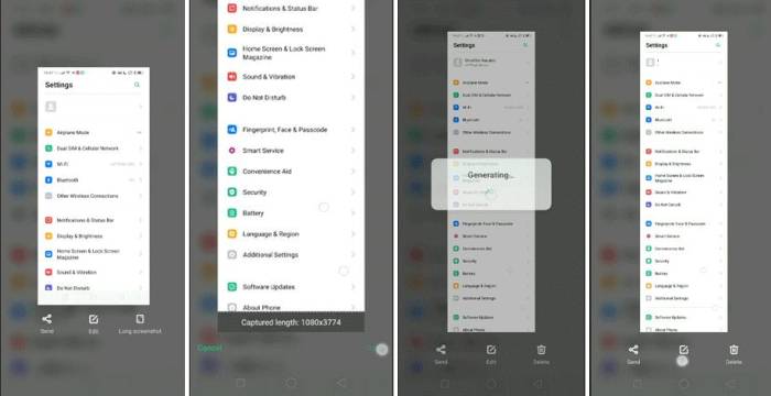 Cara Screenshot Panjang Realme