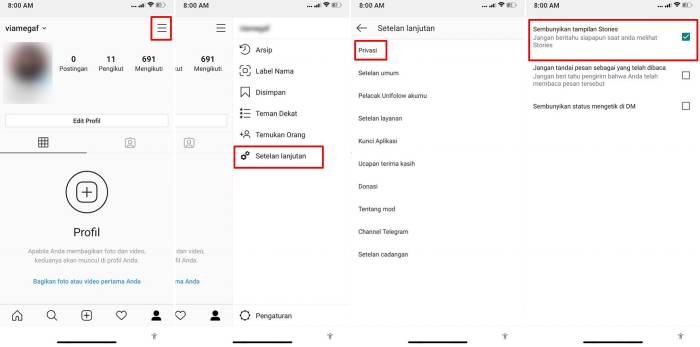 Cara Melihat Story Instagram Tanpa Diketahui