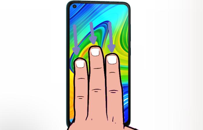 Cara Screenshot 3 Jari Redmi Note 9