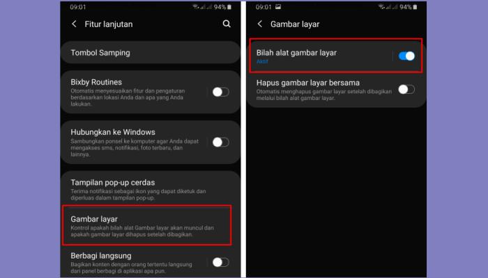 Cara Screenshot Panjang Samsung A71