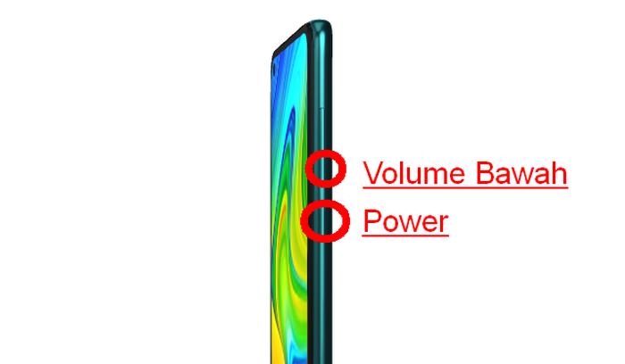 Cara Screenshot Redmi Note 9 Dengan Tombol