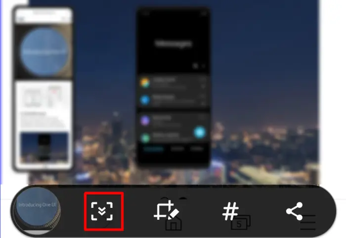 Screenshot Panjang Samsung A22