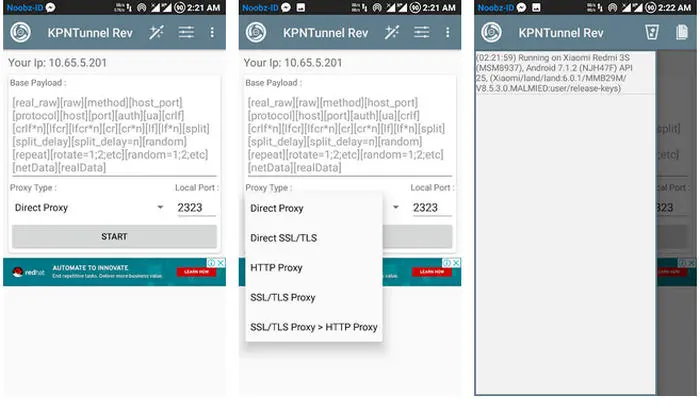 Cara Internet Gratis Menggunakan KPN Tunnel Rev