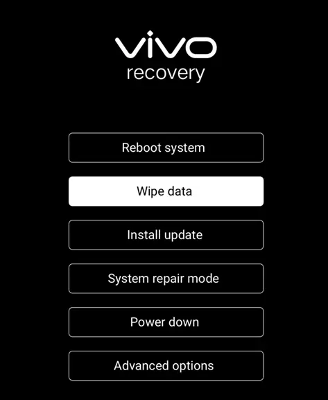 Vivo Recovery Mode