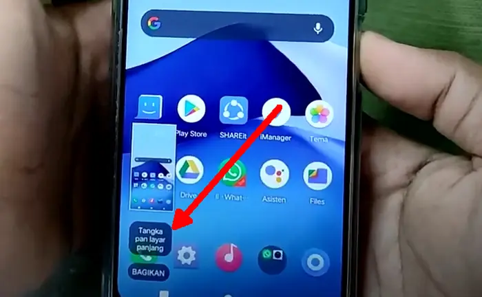 Cara Screenshot Panjang Vivo Y15