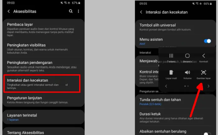 Pintasan Screenshot Samsung A30