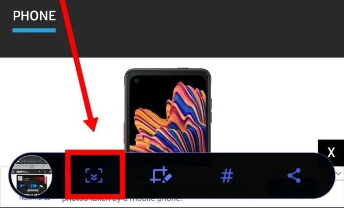 Screenshot Panjang Samsung A31