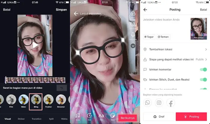 Efek Bling TikTok