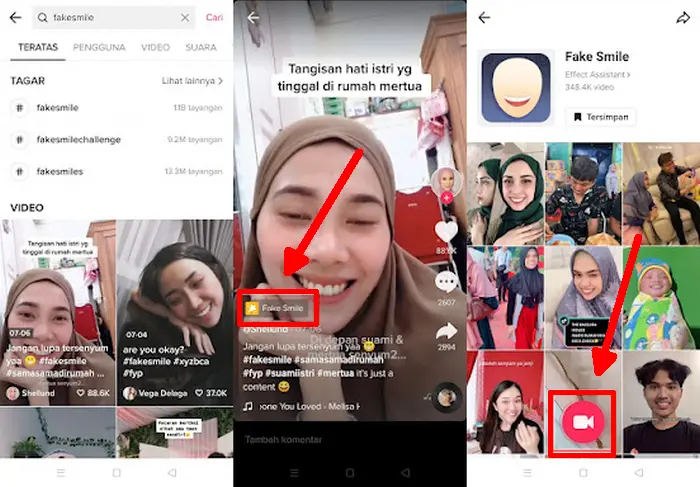 Efek Fake Smile TikTok