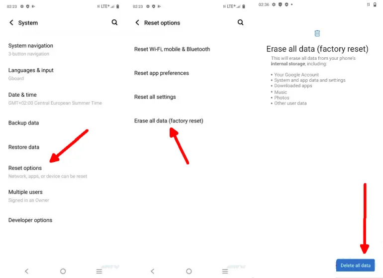 Factory Reset Vivo Y21 Series