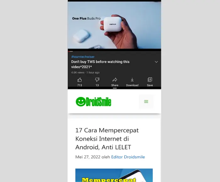 Memilih Aplikasi Kedua