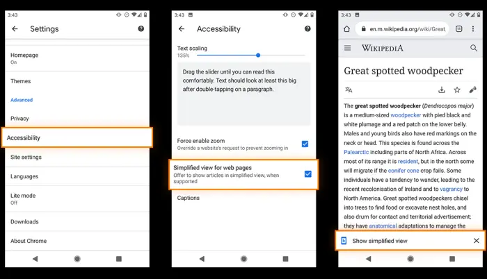 Reader Mode Chrome
