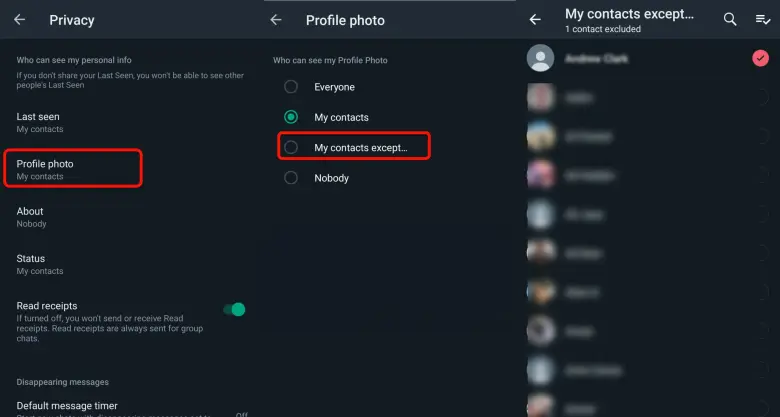 Cara Menyembunyikan DP WhatsApp