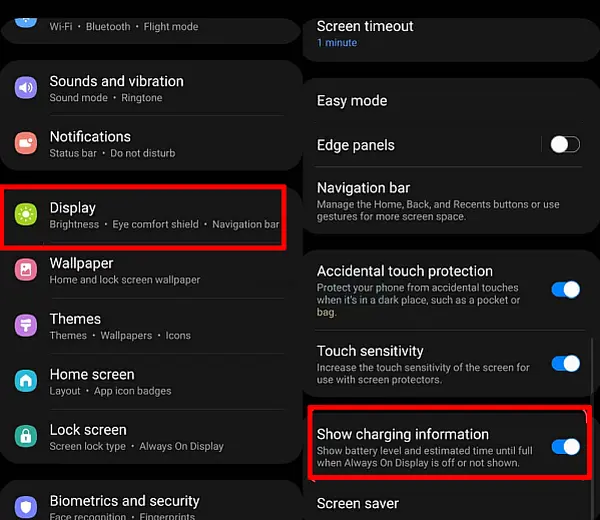 Informasi Pengisian Baterai di Pengaturan Samsung
