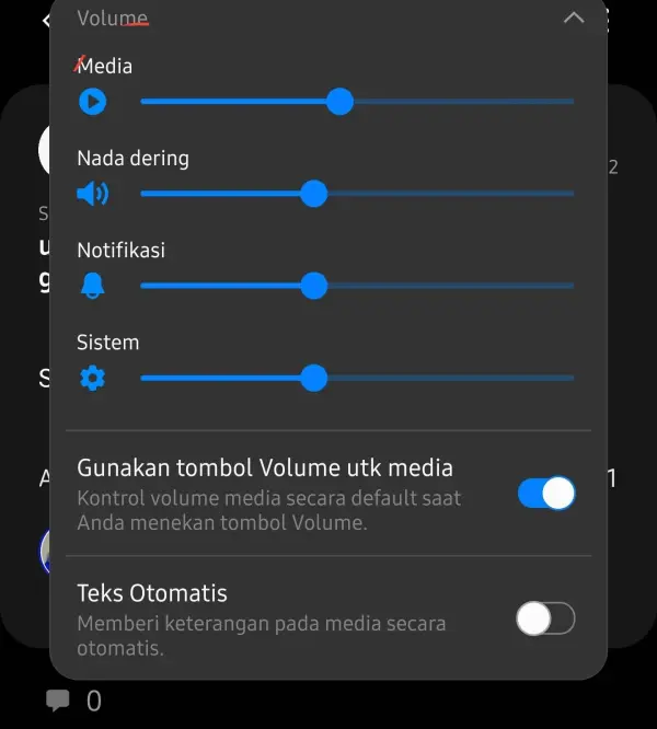 Aktifkan Live Caption Melalui Kontrol Volume