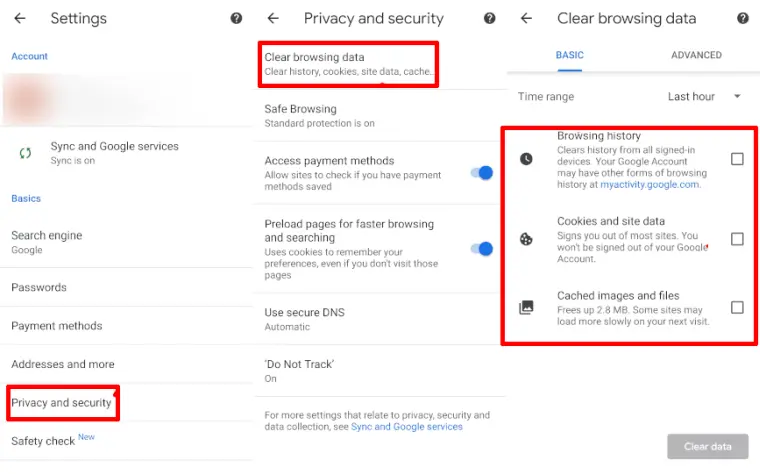 Clear Cache dan Cookie Chrome
