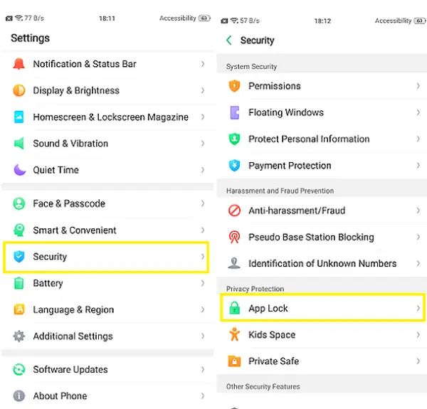 App Lock Oppo