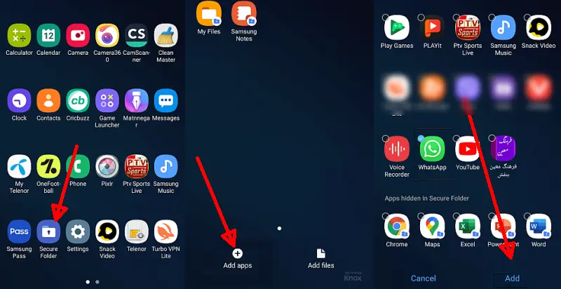 Menambahkan Whatsapp di Secure Folder