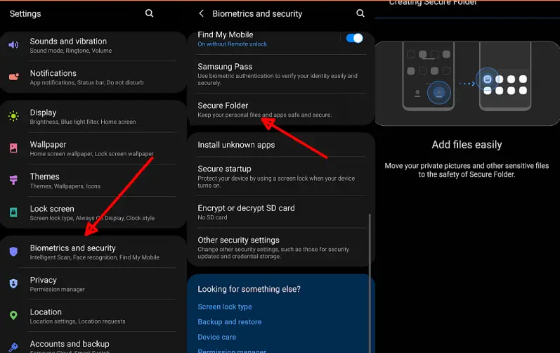 Mengaktifkan Secure Folder Samsung