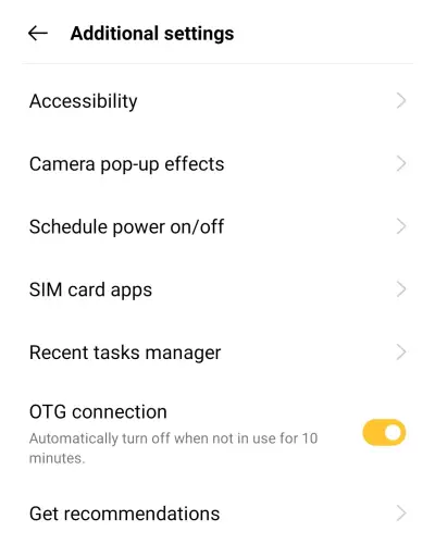 Cara Mengaktifkan OTG di Realme