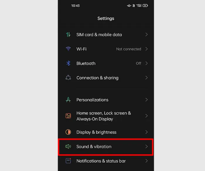 Buka Pengaturan Suara Oppo