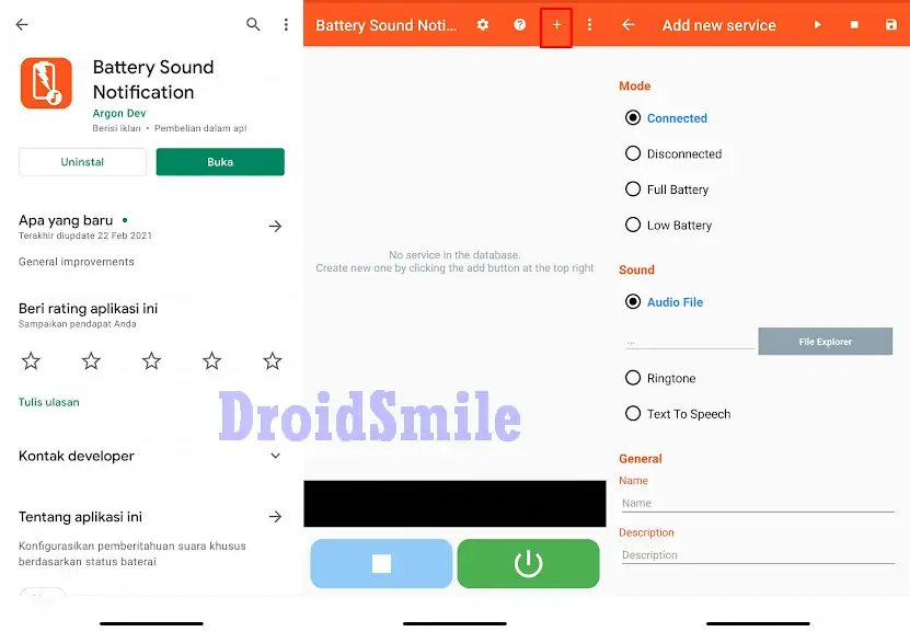 Mengganti Suara Charger Samsung Menggunakan Aplikasi