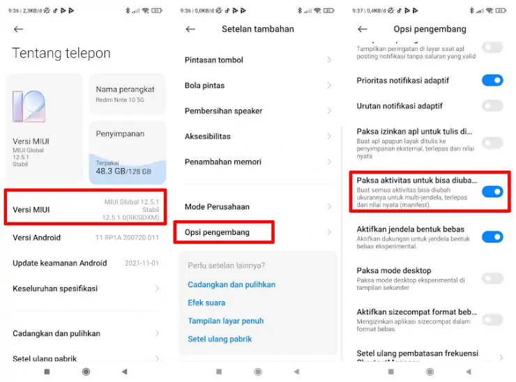 Mengaktifkan Jendela Mengambang Semua Aplikasi