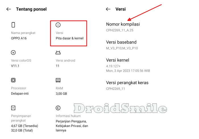 Aktifkan Developer Options Oppo