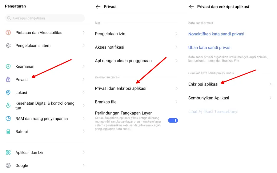 Kunci Aplikasi Vivo Melalui Pengaturan