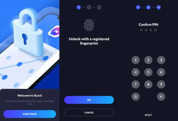 Menggunakan App Lock - XLock