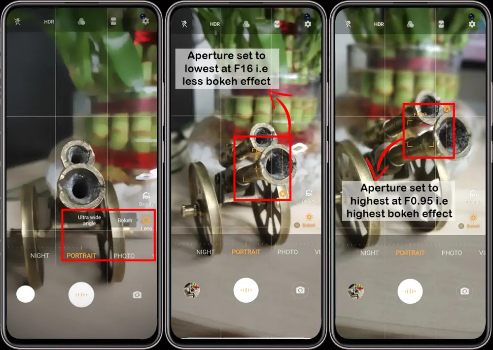 Pengaturan Bokeh Kamera Vivo