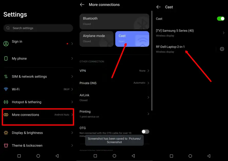 Aktifkan Cast di Hp Tecno