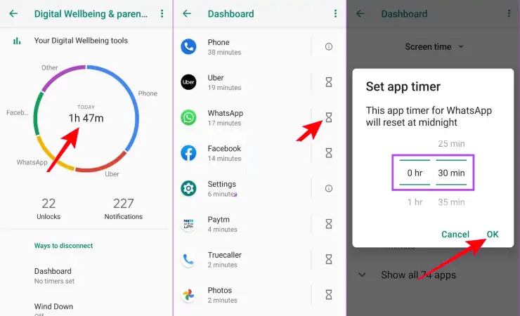 Cek Waktu Penggunaan Aplikasi Melalui Digital Wellbeing