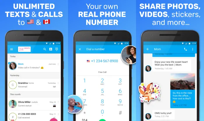 TextPlus - Aplikasi Pembuat Nomor HP Virtual
