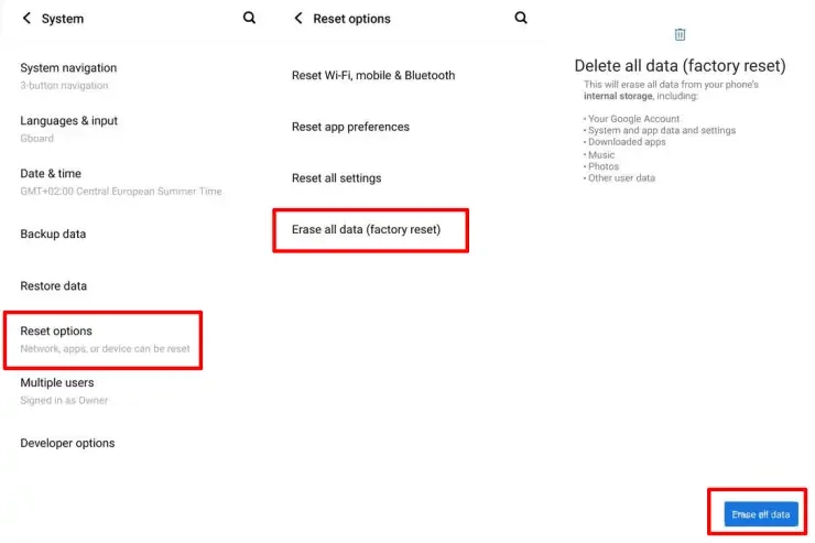 Factory Reset Vivo Y20 via Pengaturan