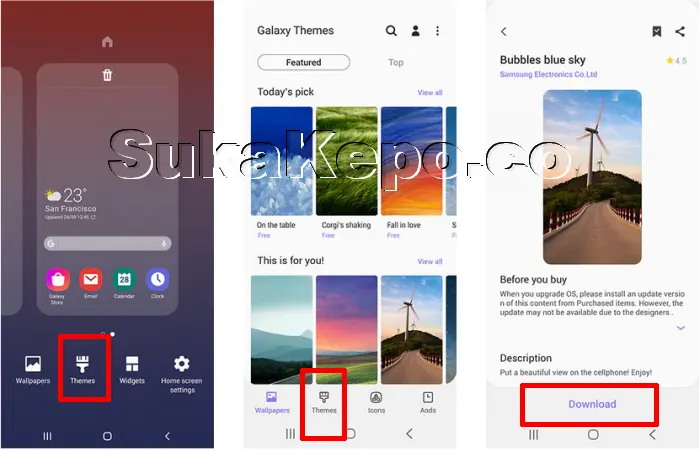 Cara Mengubah Tema Samsung Lewat Beranda