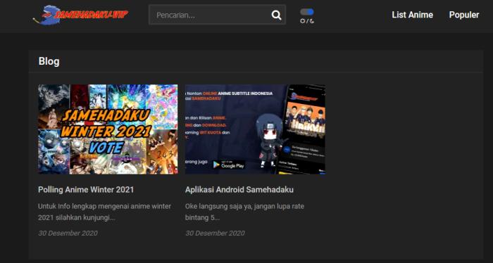 Samehadaku Situs Anime