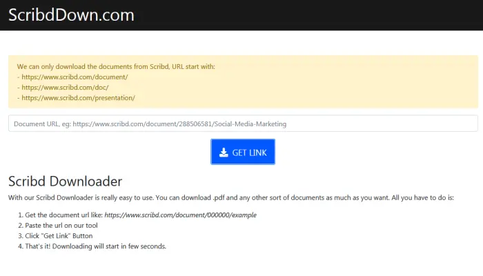 Cara Download File Dokumen Lewat Scribddown