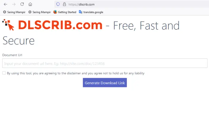 Cara Download File Scribd Melalui Dlscrib